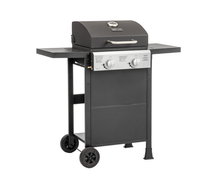 Záhradný plynový gril Baster G2 - čierna / chróm