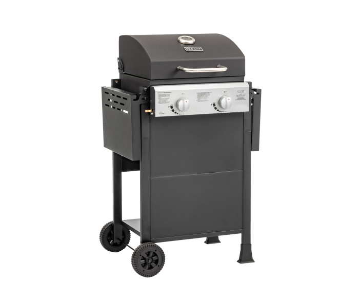 Záhradný plynový gril Baster G2 - čierna / chróm