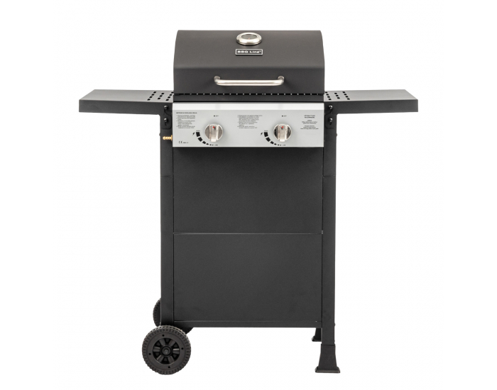 Záhradný plynový gril Baster G2 - čierna / chróm