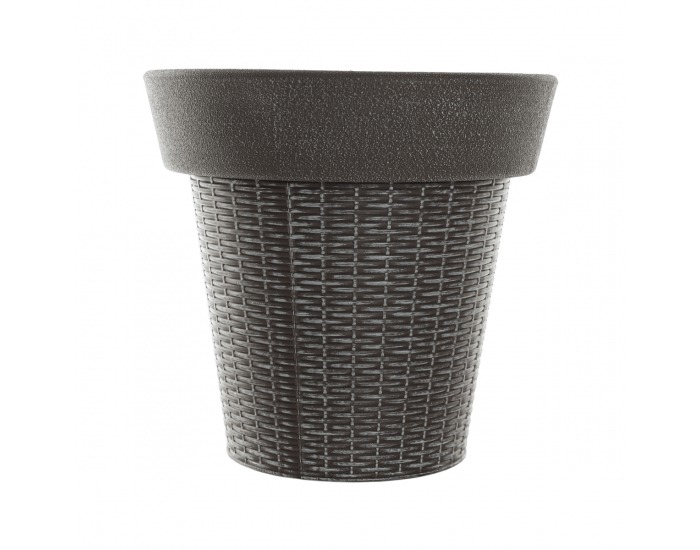 Plastový kvetináč Begon - sivá