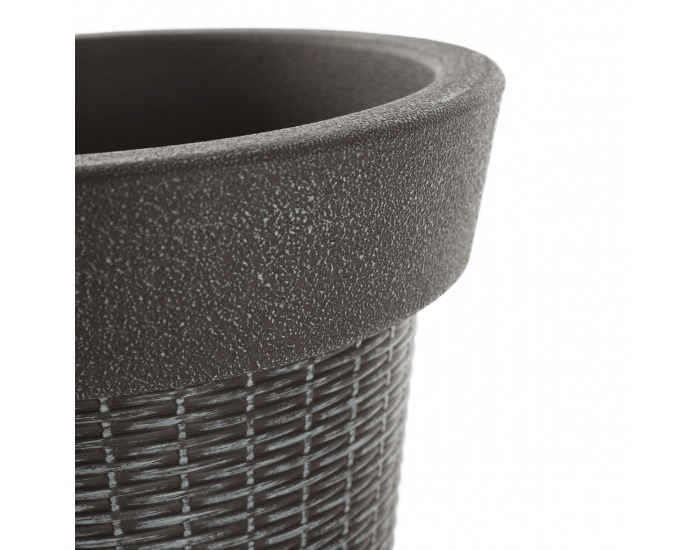 Plastový kvetináč Begon - sivá