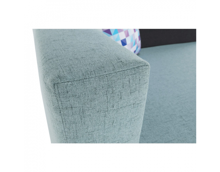 Rozkladacie kreslo s úložným priestorom Bella L - mentolová / sivá