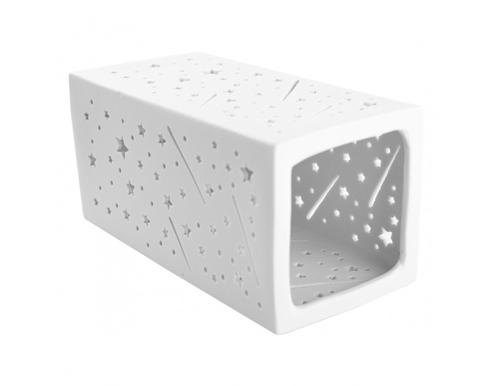 Stolná lampa Belle Typ 1 - biela / vzor hviezdy