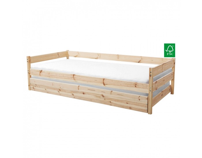 Drevená posteľ s roštom Beny 90 - prírodná