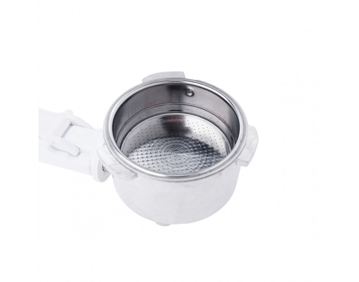 Pákový kávovar Berny - biela / strieborná