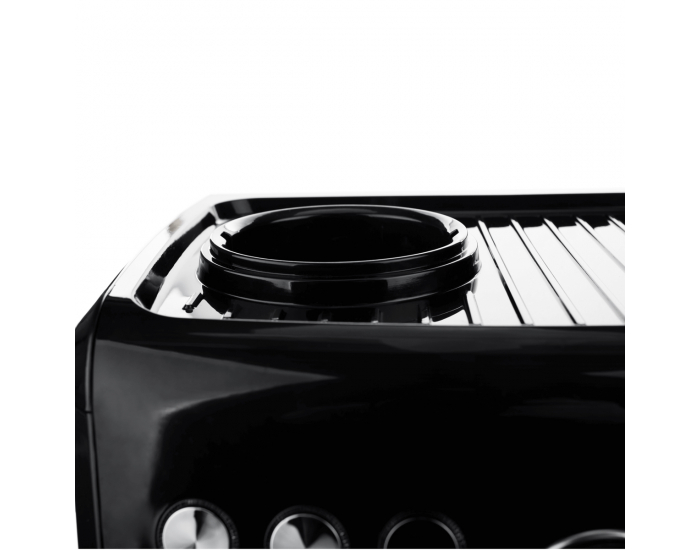 Pákový kávovar Berny - čierna / strieborná