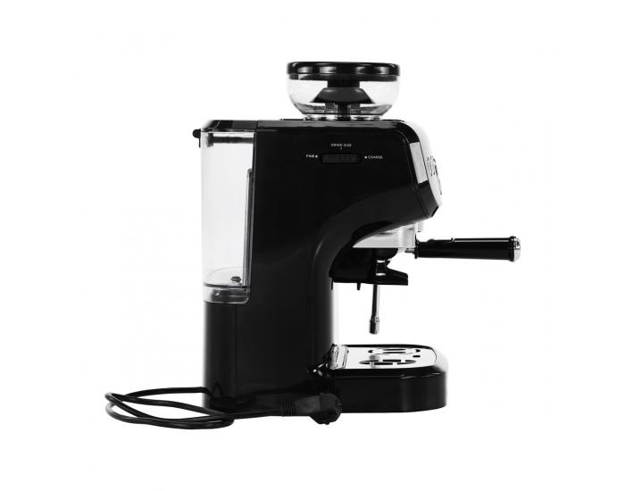 Pákový kávovar Berny - čierna / strieborná