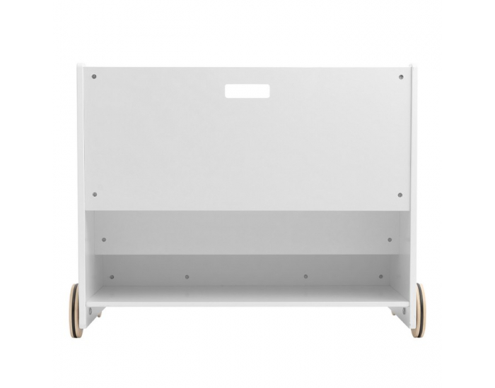 Detská knižnica s kolieskami Berus - biela