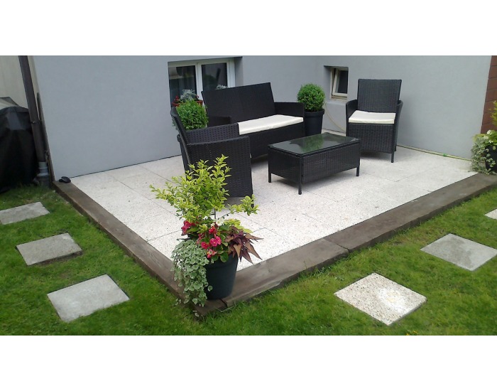 Záhradný nábytok z umelého ratanu Comodo - čierna / ecru