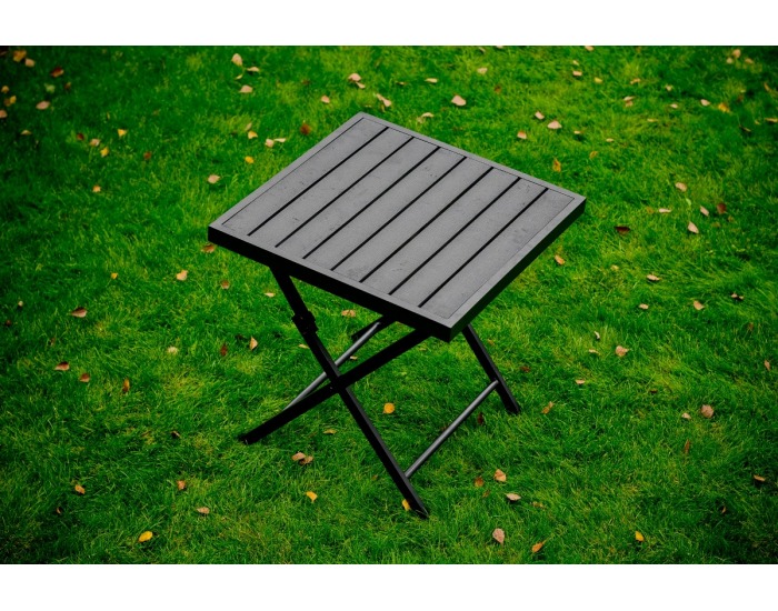 Záhradný set z umelého ratanu Piccolo - čierna