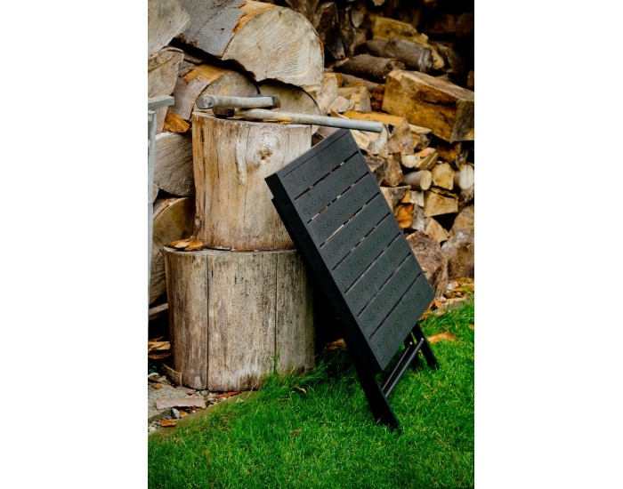 Záhradný set z umelého ratanu Piccolo - čierna