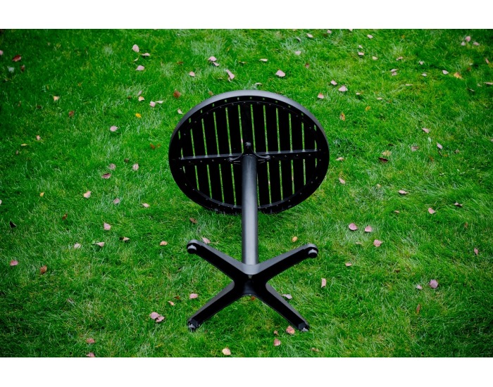 Záhradný set z umelého ratanu Poco - čierna / ecru