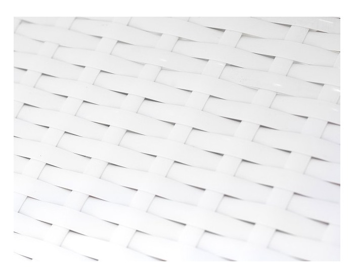 Záhradné lehátko so stolíkom (2 ks) Successo - biela