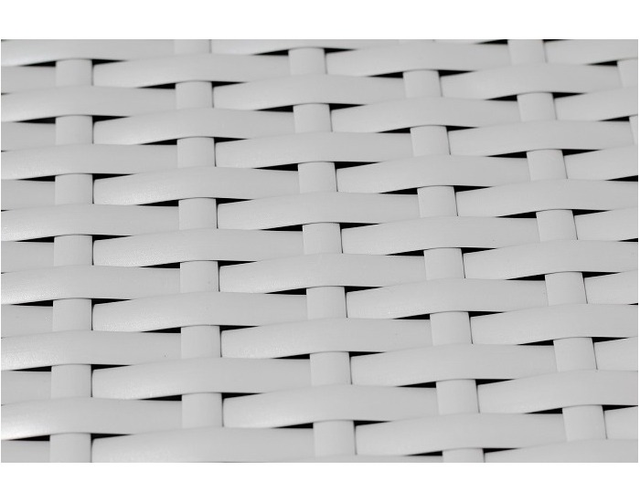 Záhradný kvetináč z umelého ratanu Dijon - svetlosivá