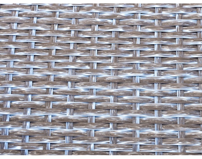 Záhradný nábytok z umelého ratanu Perfetto - sivý melanž / zelená