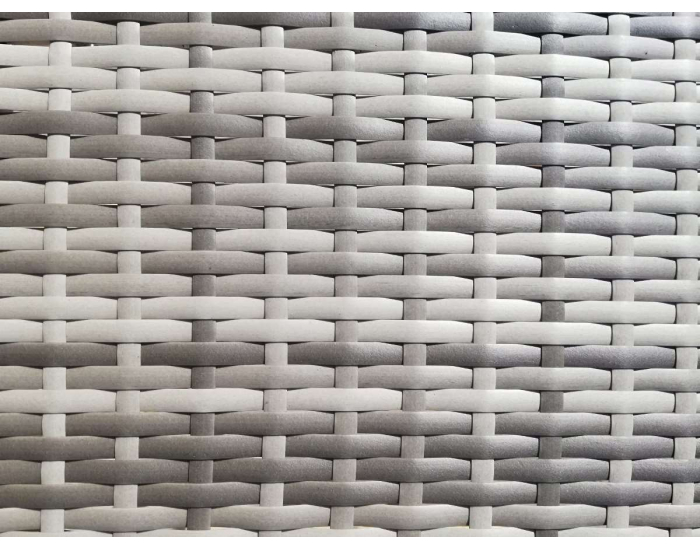 Záhradný nábytok z umelého ratanu Sano - sivý melanž / ecru