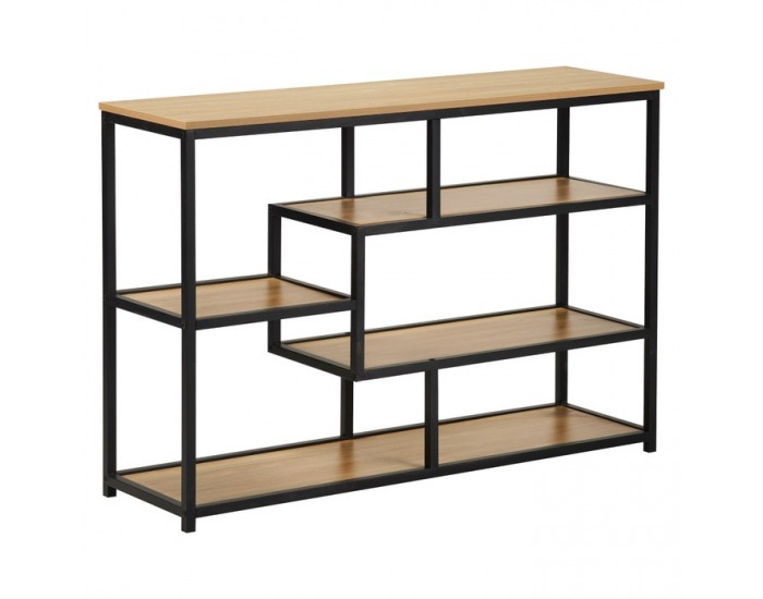 Regál Bilote New Typ 2 - čierna / dub