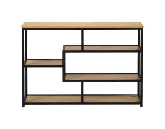 Regál Bilote New Typ 2 - čierna / dub