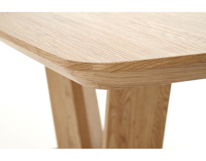 Rozkladací jedálenský stôl Blacky 2 - dub prírodný / čierna