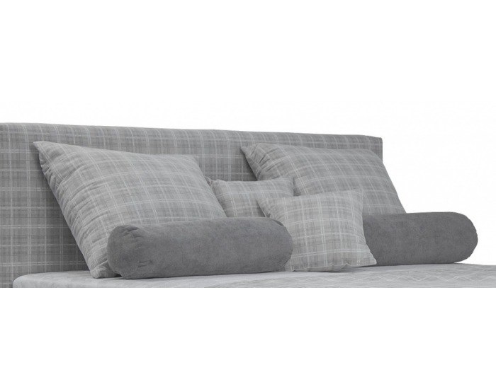 Vankúš (6 ks) Ella - svetlosivá / vzor