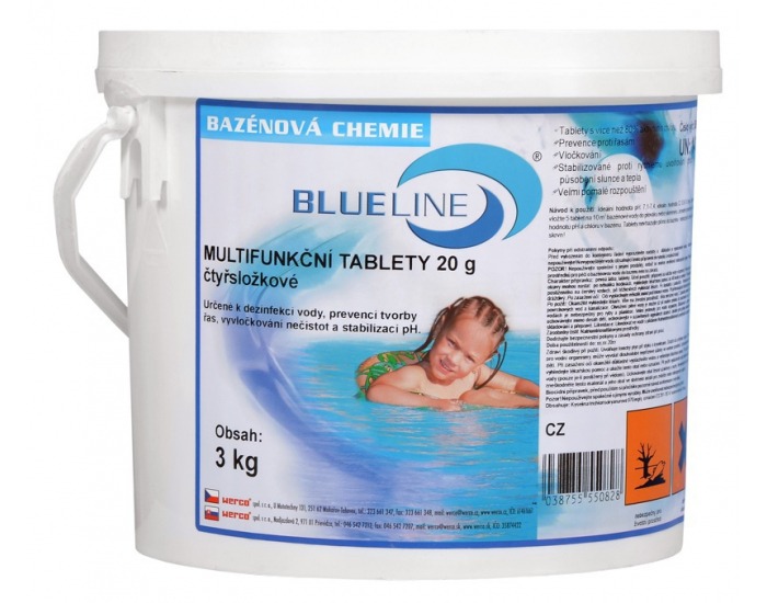 Multifunkčné tablety do bazéna 508603 - štvorzložkové