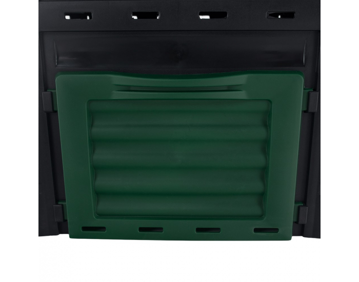 Záhradný kompostér Bobs 300 l - čierna / zelená