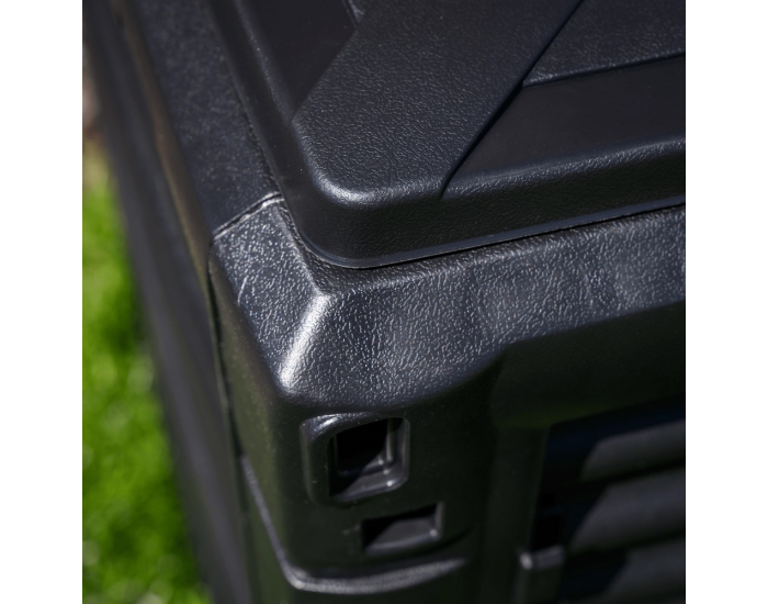 Záhradný kompostér Bobs 300 l - čierna / zelená