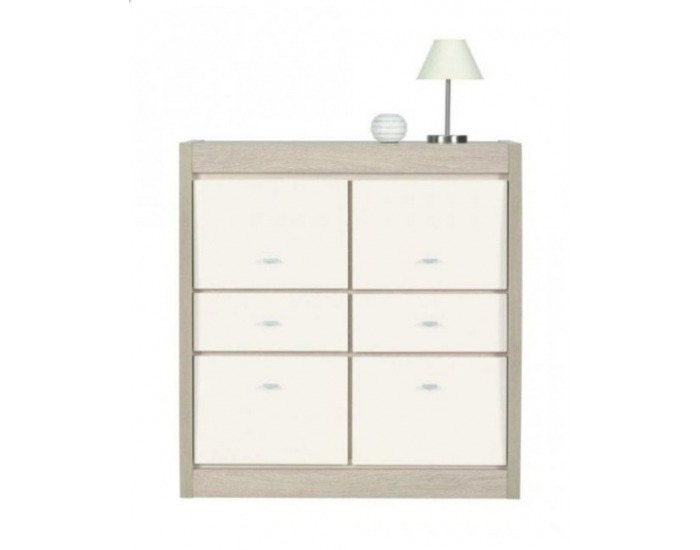 Komoda Axel AX 6 - tuja / jasmín vysoký lesk