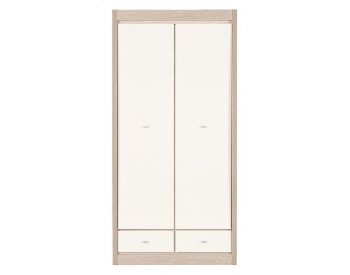 Šatníková skriňa Axel AX 9 2D - tuja / jasmín vysoký lesk