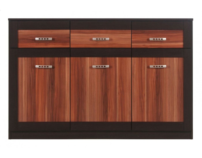 Trojdverová komoda Boss BS 6 - dub maggia / havana