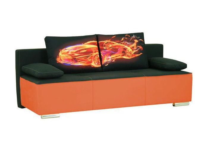 Rozkladacia pohovka s úložným priestorom Car 3R - prevedenie 3