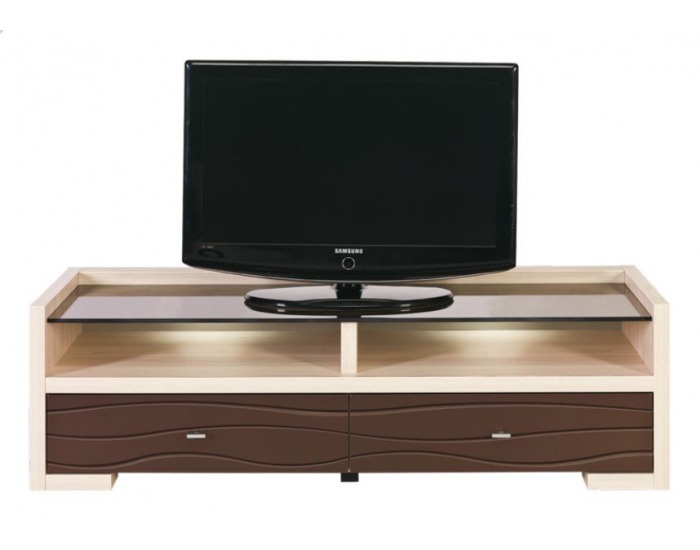 TV stolík Clever CV 2 - tuja / hnedá metalíza