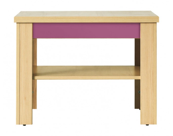 Konferenčný stolík Codi CD 1 - višňa cornwall / rainbow fialová