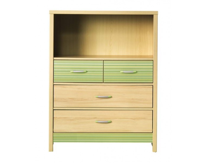 Detská izba Codi 3 - višňa cornwall / rainbow zelená
