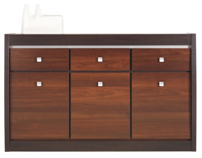 Komoda Forrest FR 5 - dub milano / orech tmavý