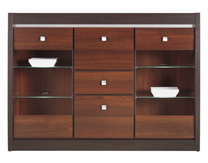 Jedáleň Forrest - dub milano / orech tmavý