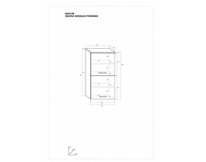 Vitrína Magic MA 6 L - smrekovec sibiu / dub