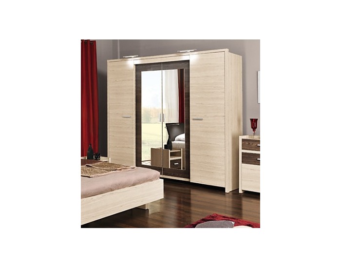 Šatníková skriňa Spa 4D - tuja / platan monaco