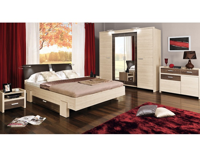 Úložný priestor k posteli Spa - tuja / platan monaco