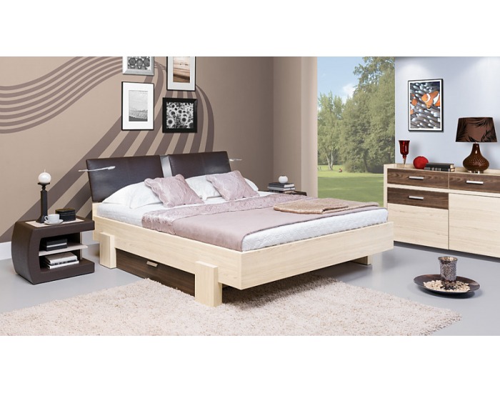 Úložný priestor k posteli Spa - tuja / platan monaco