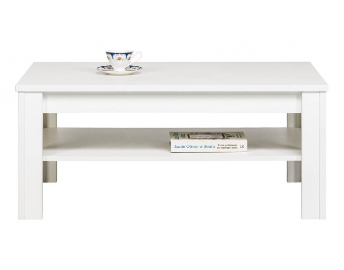 Konferenčný stolík White WH 10 - biela / biely mat