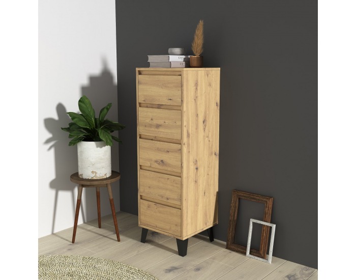 Zásuvková komoda Bogan 5S/40 - dub artisan