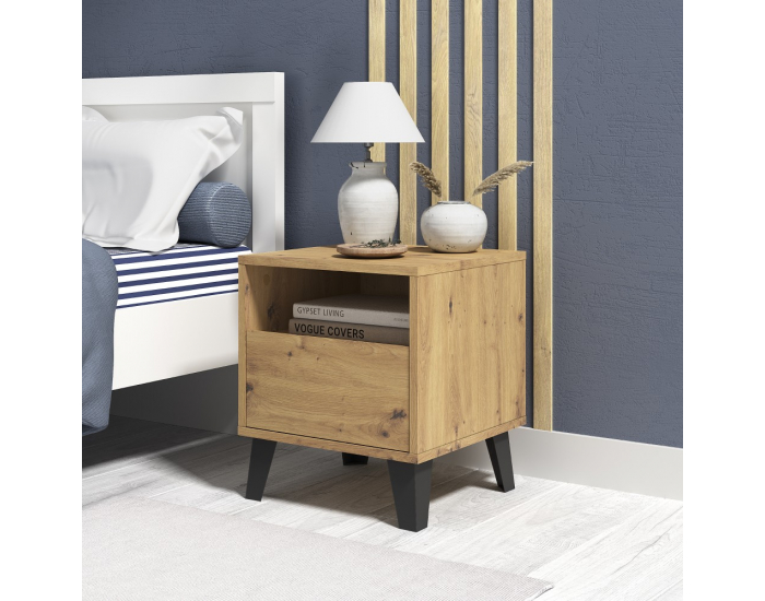 Nočný stolík Bogan New 1S - dub artisan