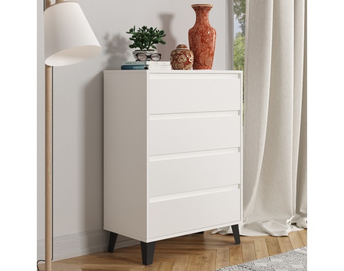 Zásuvková komoda Bogan New 4S/70 - biela