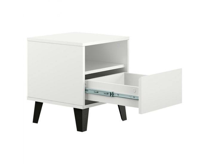 Nočný stolík Bogan Uno 1S - biela