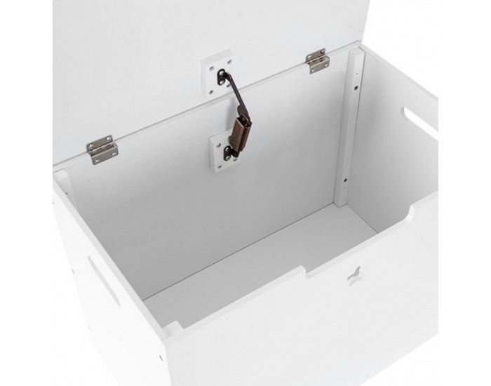 Drevený box na hračky Bolis - biela