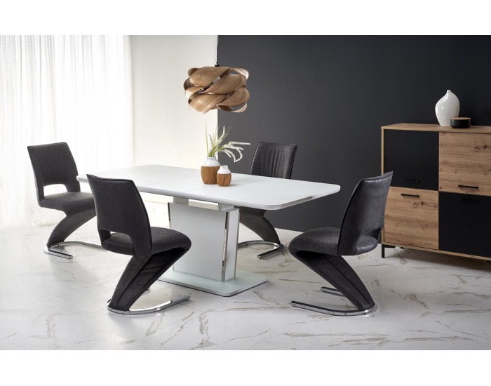 Rozkladací jedálenský stôl Bonari - biela