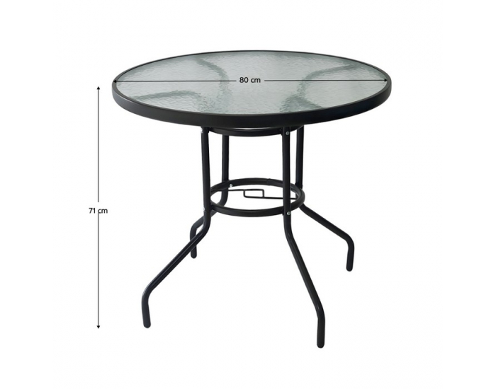 Záhradný stolík Borgen New Typ 2 - čierna