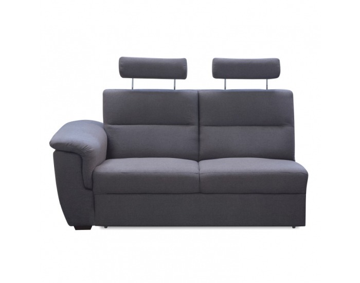 Dvojsedačka so záhlavím Born 3 1B L - sivá