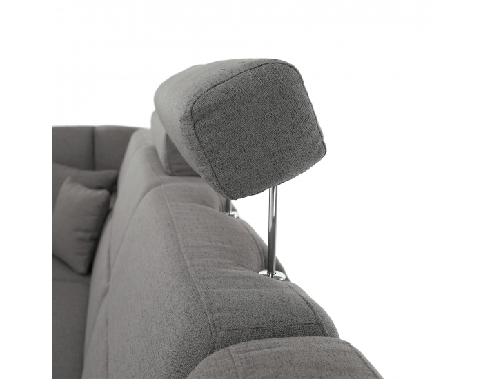 Rohová sedačka U s rozkladom a úložným priestorom Born U P - sivá